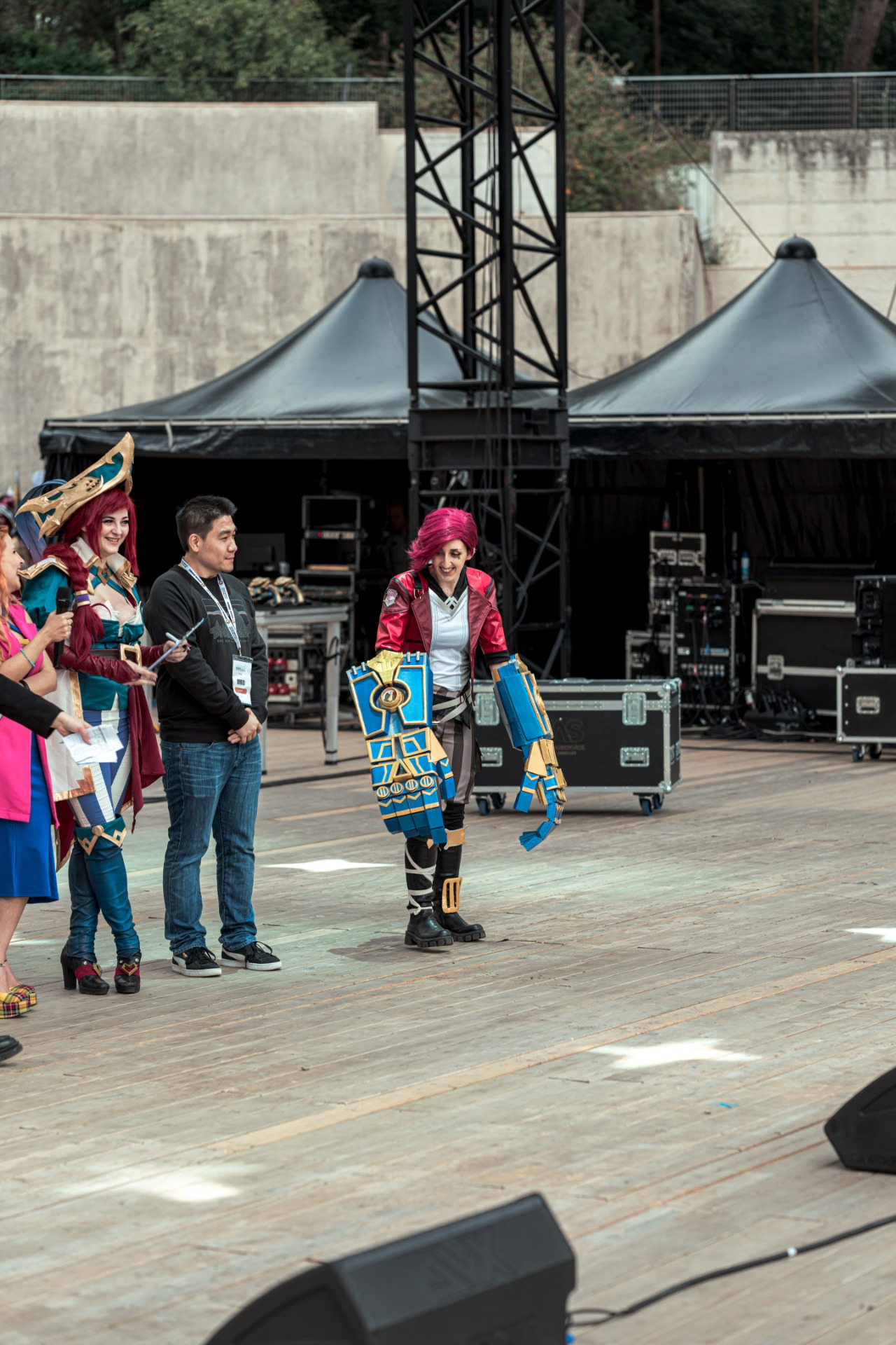 Valery sul palco del Comicon di Napoli 2023