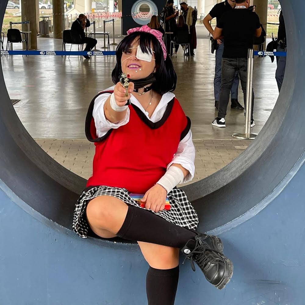 San_pottah00 al Romics, con Midari da Kakegurui.