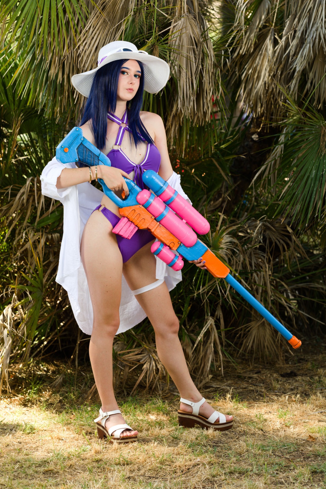 @liy_cosplay nella sua Caitlyn Pool Party, realizzata per il Rimini Comics.
