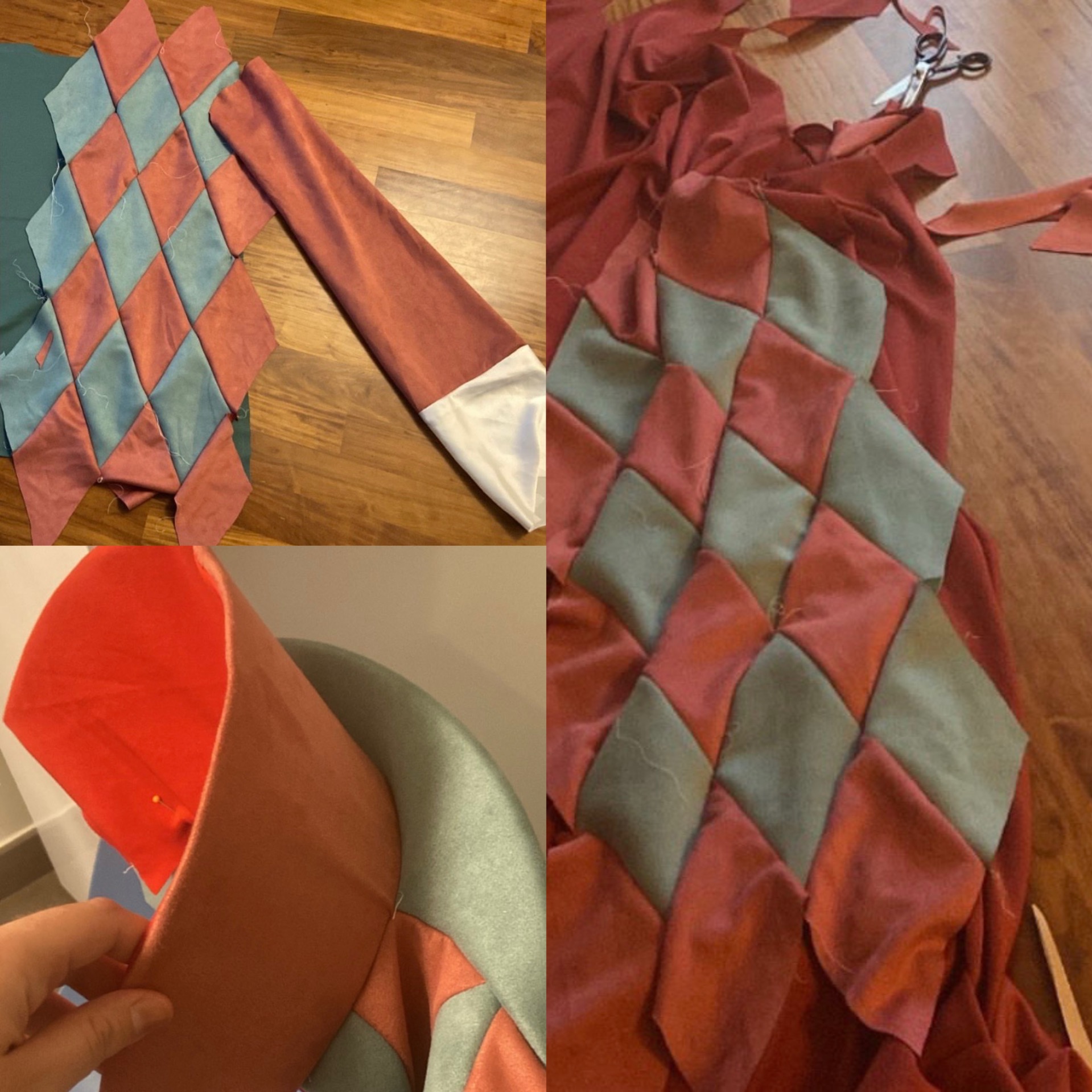 Work in progress della giacca di Howl.